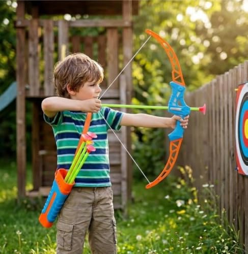 Arco e Flecha Infantil com 3 Flechas de Ventosa, 36 cm