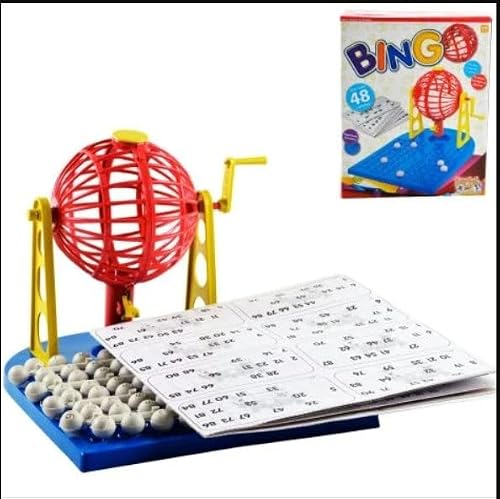 Bingo com Cartelas e Dispenser de Bolinhas
