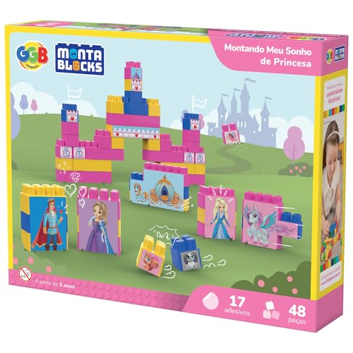 Blocos de Montar Sonho de Princesa 48 Peças