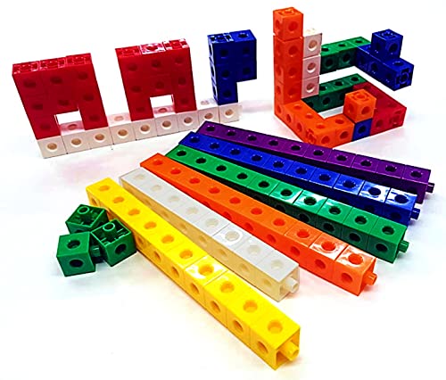 Blocos Educativos de Montar Linked Cubes 100 Peças