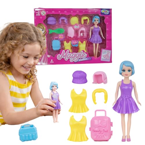 Boneca com Troca de Roupa e Mala