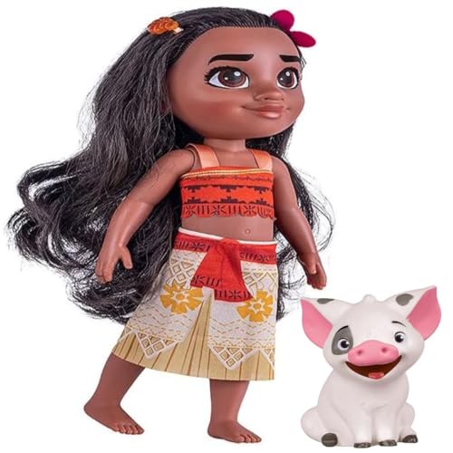 Boneca Moana 45cm com Porquinho Pua