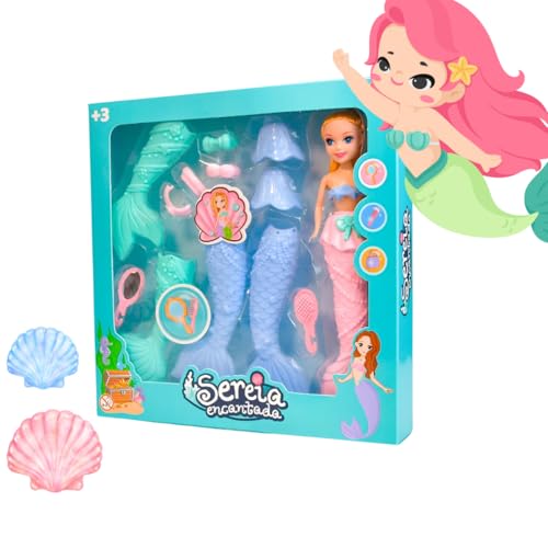 Boneca Sereia Troca Cauda