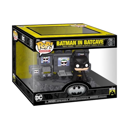 Boneco Funko POP! Moment Batman 85 Anos Batman na Batcaverna 1989