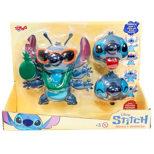 Boneco Stitch Monta e Desmonta Disney Toyng