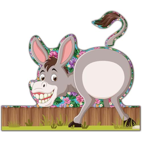 Brincadeira Burro Festa Junina ou Escola Jogo Coloque o Rabo no Burrinho
