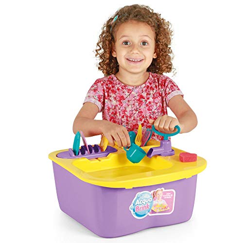 Brincando de Casinha Acqua Brink Pia Divertida Homeplay, Multicor
