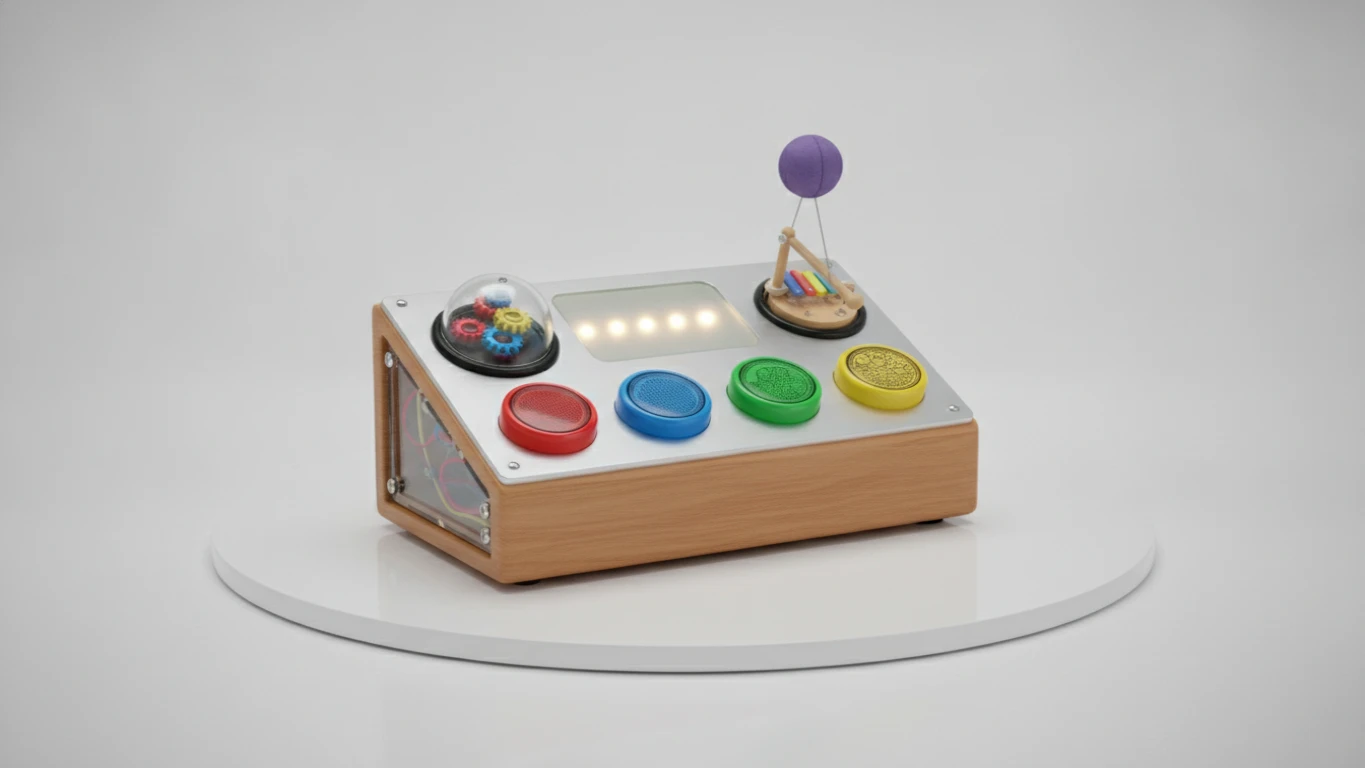 Brinquedo de Causa e Efeito com Botões Interativos