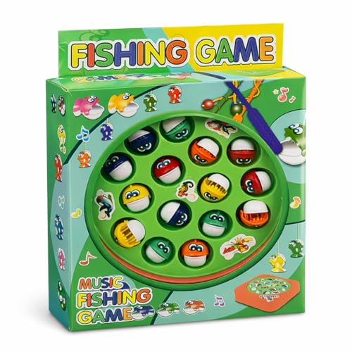 Brinquedo de Pescaria Musical com Peixes Coloridos