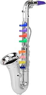 Saxofone Infantil de Brinquedo Prateado