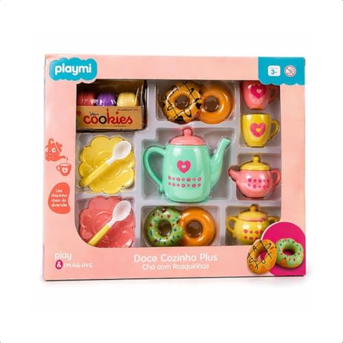 Brinquedo Infantil Doce Cozinha - Chá com rosquinha