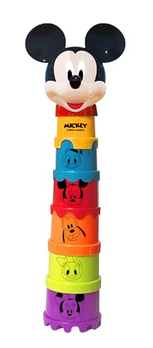 Brinquedo para Bebê Copinho de Empilhar Mickey Yes Toys