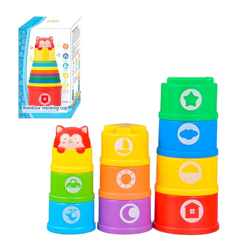 Brinquedos de Empilhar e Encaixar (Argolas, Copos)