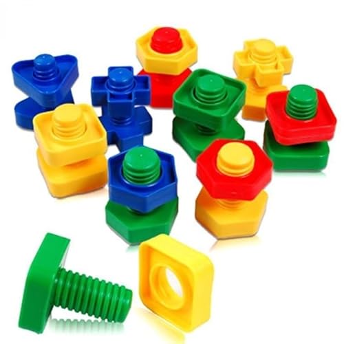 Brinquedos de Rosquear e Encaixar (Parafusos Grandes)