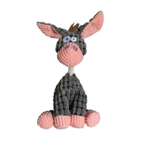 BURRICO DE CORDA PELÚCIA PARA CACHORRO (Cinza)