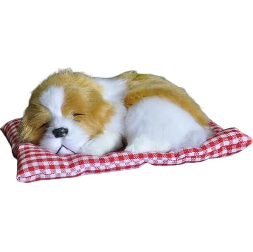 Cachorrinho Dormindo Caramelo Decorativo