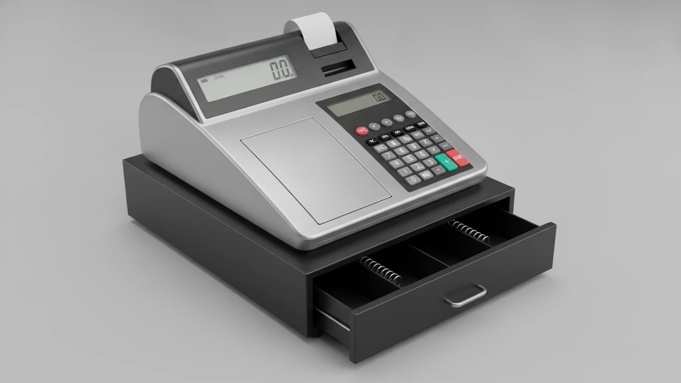 Caixa Registradora Eletrônica com Calculadora