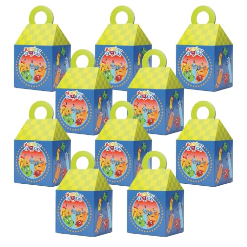 Caixas de Petiscos Numberblocks Mighty Mojo para Festas