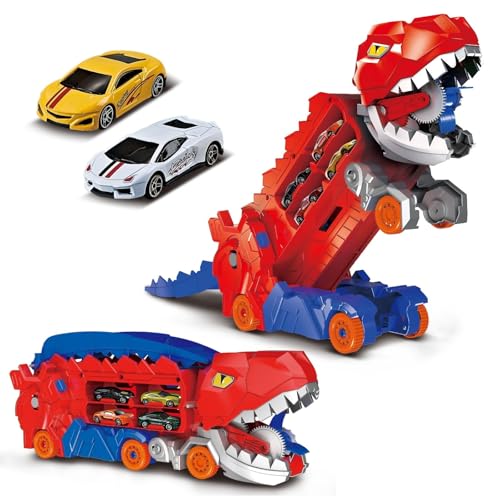 Caminhão Transportador Dinossauro Vermelho