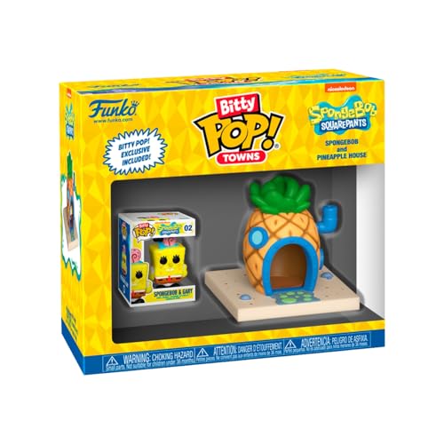 Candide Boneco Bitty POP! Bob Esponja e Gary Casa de Abacaxi