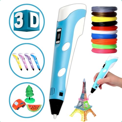 Caneta 3D USB Bivolt Azul