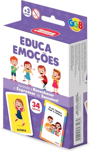 Cartas Educa Emoções 34 Cards Grandes GGB Plast