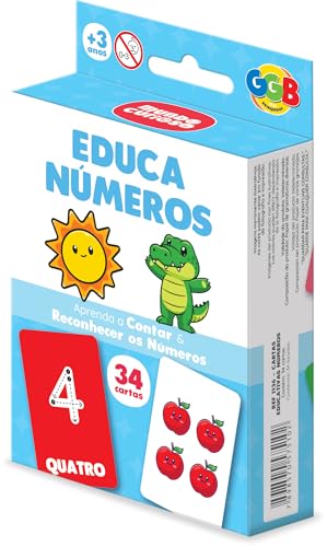 Cartas Educa Números 34 Cards Grandes GGB Plast