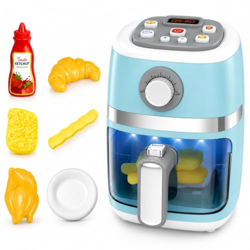 CASTELA AIR FRYER INFANTIL LUZ SOM E ACESSORIOS QUE MUDAM DE COR CBS0209