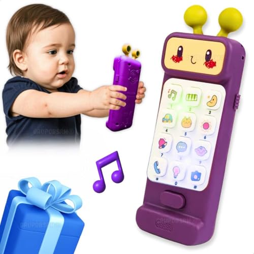 Celular Robô Roxo Infantil com Sons e Luzes