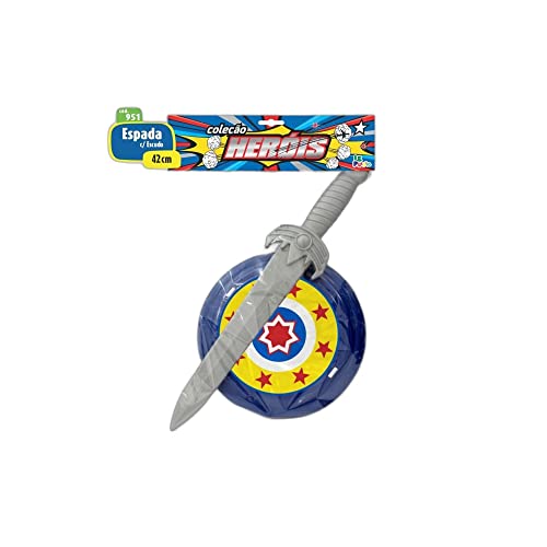 Conjunto Espada com Escudo de Herói