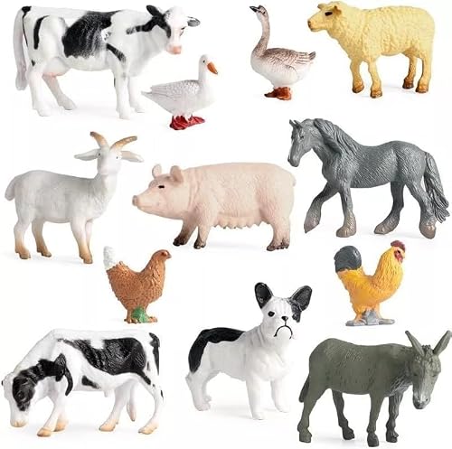 Conjuntos de Animais de Borracha (Fazenda/Selva)