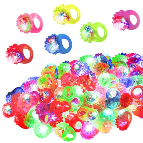 Cosweet Anéis LED Luminosos para Festas c/48