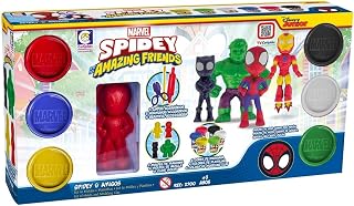 Cotiplas Kit Massinha e Acessórios Spidey e Amigos 2700 Multicolorido 300g