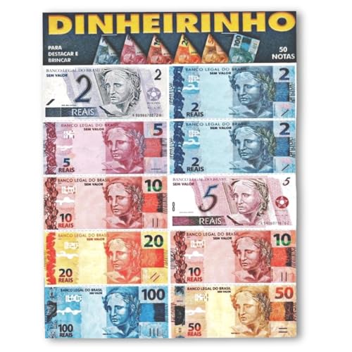Dinheirinho de Brinquedo com 50 Notas