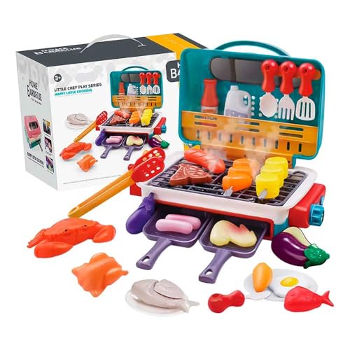 Domni - Churrasqueira Infantil Toy Kitchen Cooking Realistic Spray Domni