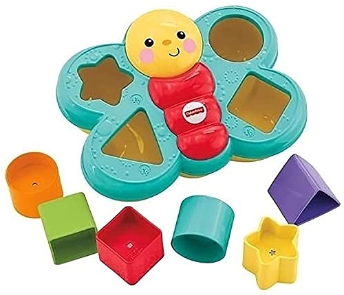 Encaixa Borboleta, Fisher Price, Mattel, Azul