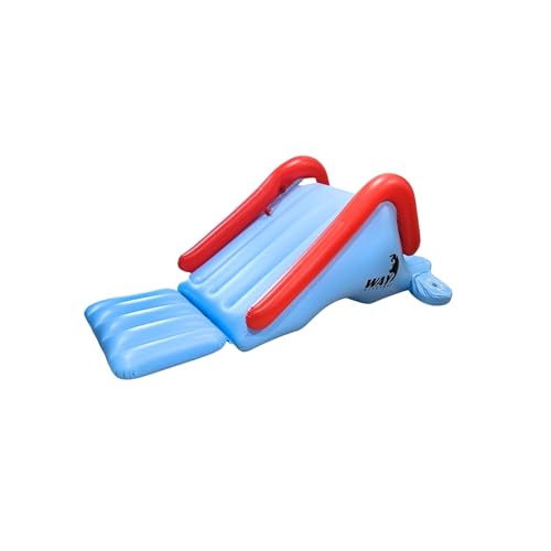 Escorregador Inflável para Piscina, 252 cm, Azul e Vermelho, Tobogã com Base