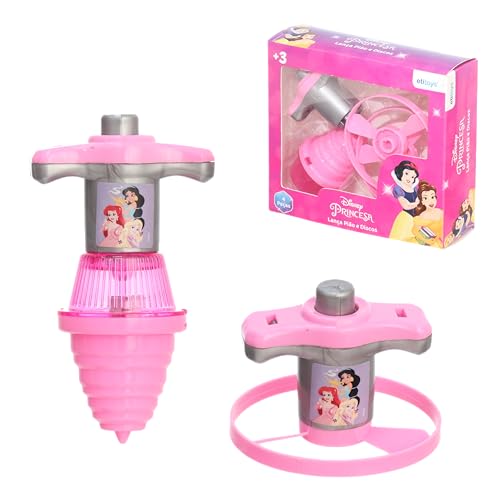 ETITOYS - Kit Piões Discos Princesas 4 peças
