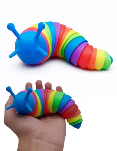 Fidget Slug Lesma 360 Graus Colorida