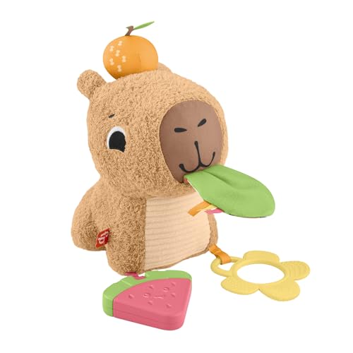Fisher-Price, Capivara de Pelúcia com Estímulos, Sons e Jogos para Bebês, Mattel