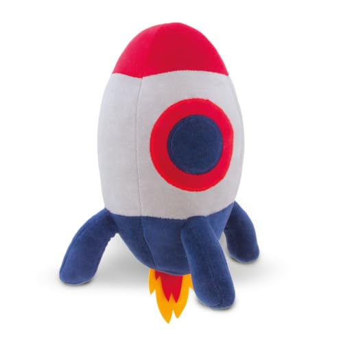 Foguete de Pelúcia Decoração Espacial 32cm