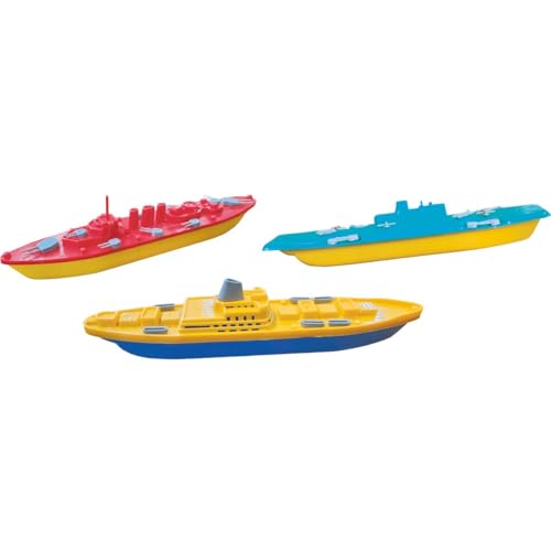 Frota Naval com 03 Navios de Brinquedo