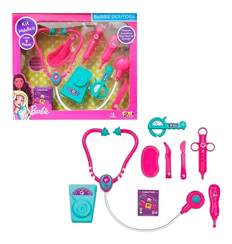 Fun Divirta-se - Barbie - Doutora Médica Médio Rosa - A partir de 3 anos