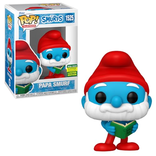 Funko Pop! Smurfs TV - Papai Smurf com Livro Mágico (Exclusivo)