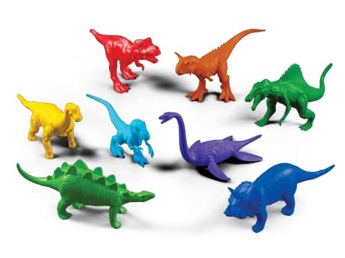 GGB Brinquedo Bonecos Mini Dinossauros 8 Peças