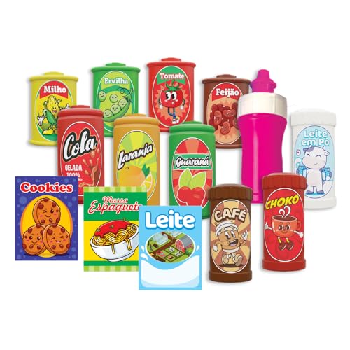 GGB Plast Kit Mercadinho 14 Peças - Brinquedo - 3 Anos