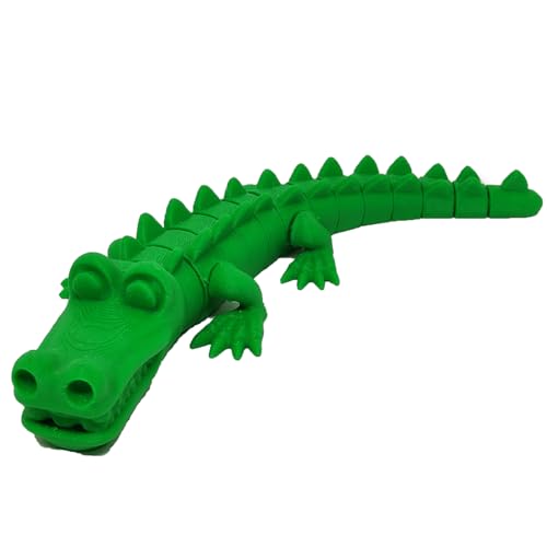 Jacaré Articulado 3D Verde