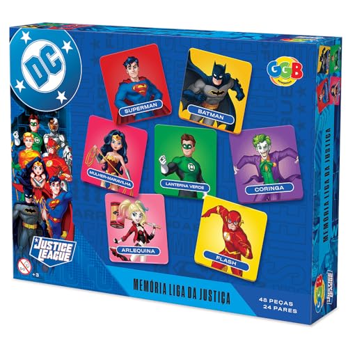 Jogo da Memória Liga da Justiça