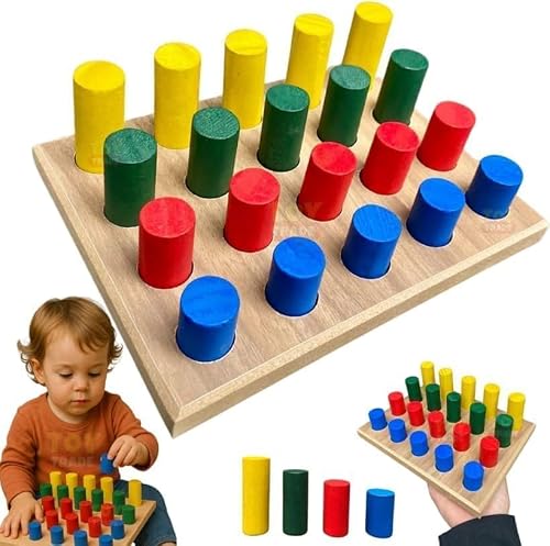 Jogo de Encaixe de Pinos Grandes