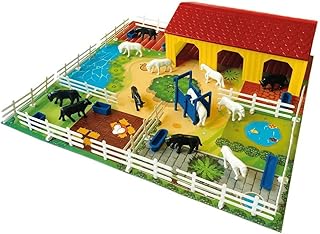 Jogo de Tabuleiro de Fazenda e Animais